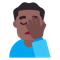 Man Facepalming- Medium-Dark Skin Tone emoji on Microsoft